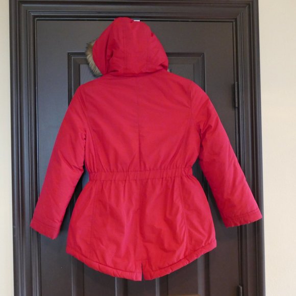 Crazy 8 Girls Red Winter Coat- Size 10/12 - Picture 3 of 10